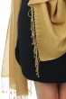 Cashmere & Silk accessories shawls platine bronze 201 cm x 71 cm